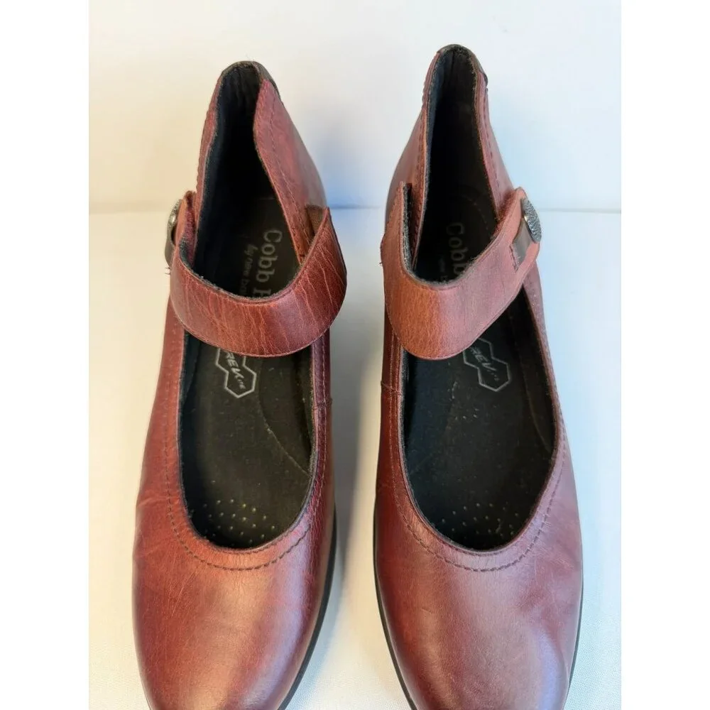 Cobb Hill Revhalo Women's Mary Jane Wedge Heel Size 9M Burgundy Cushion Shoes - Picture 4 of 12